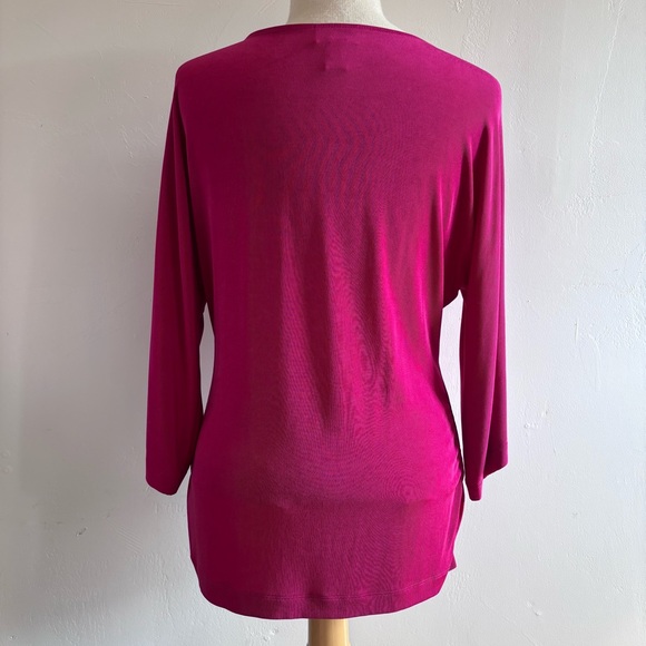 CHICOS Travelers LS Tunic Top - Picture 3 of 4